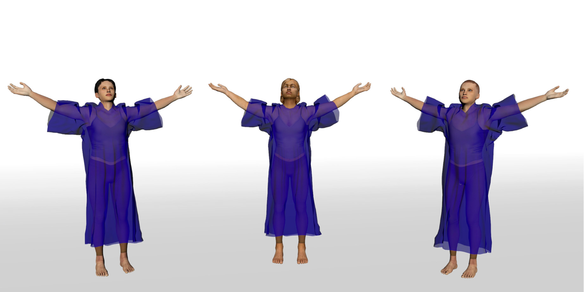 Image: Blacksmiths' Blessing, stills from 3D modelled and rendered animation, 58 sec duration, looped.