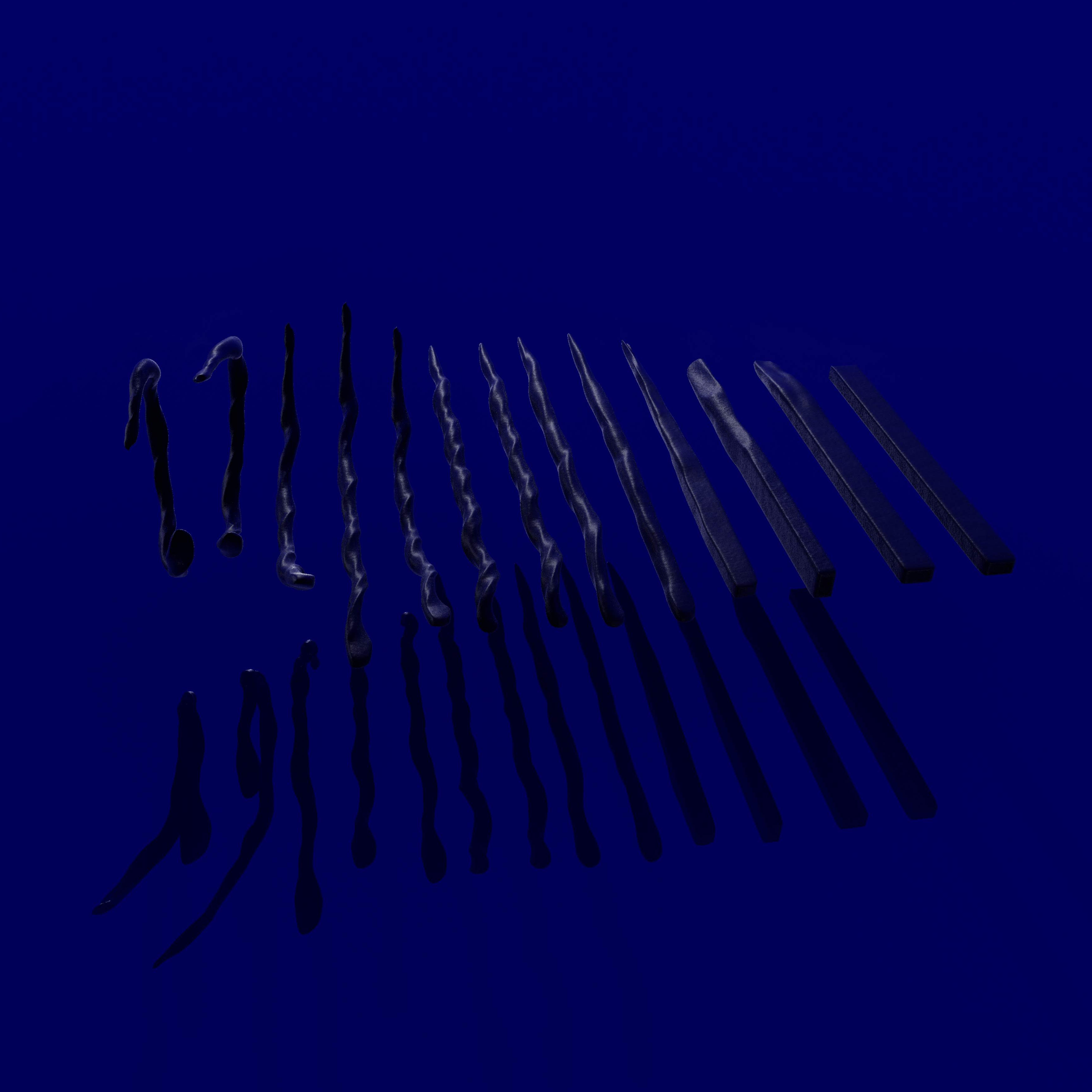 Image: Blanks, 3D modelled and rendered image.