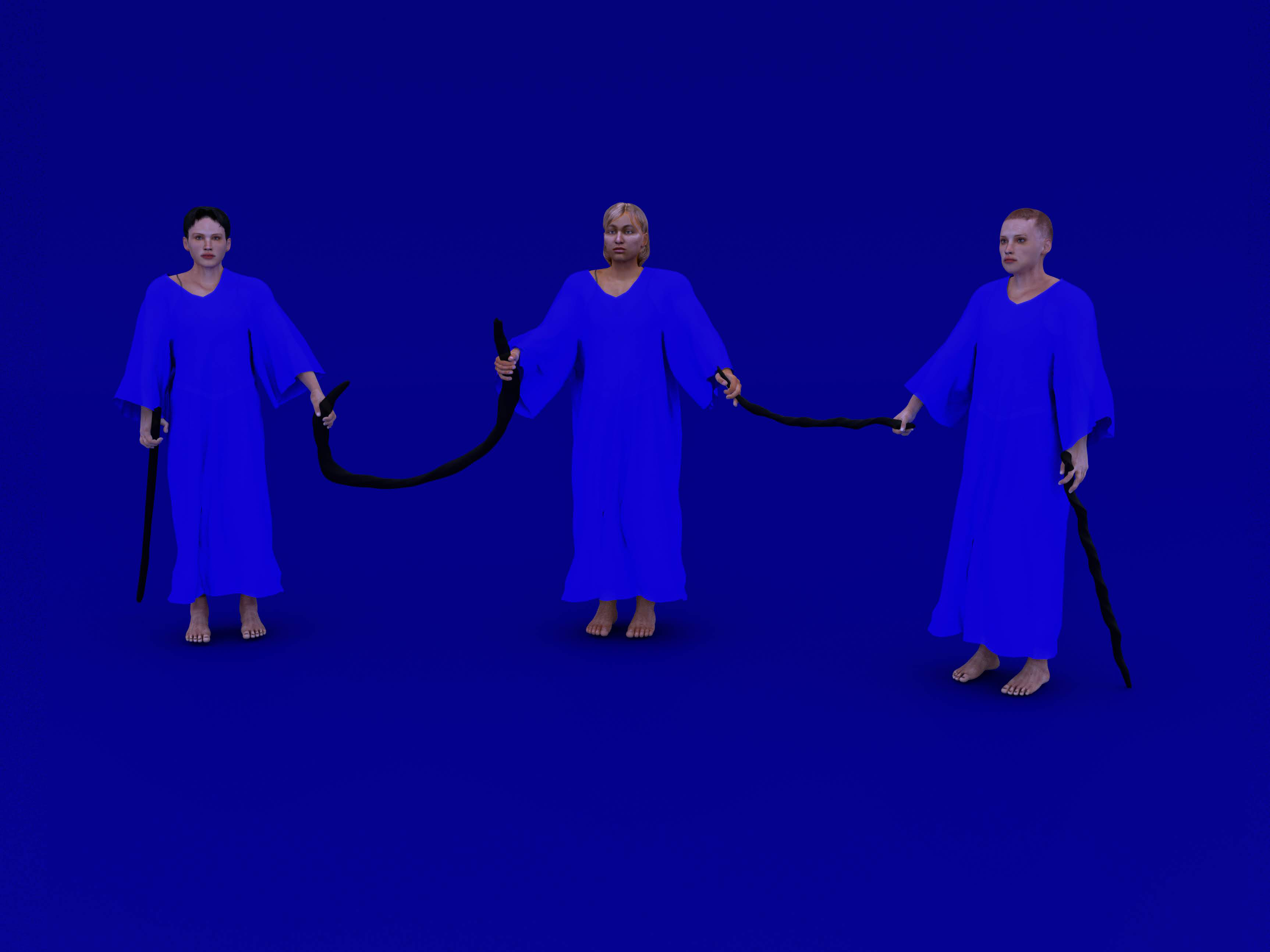 Image: Trinity, 3D modelled and rendered image.