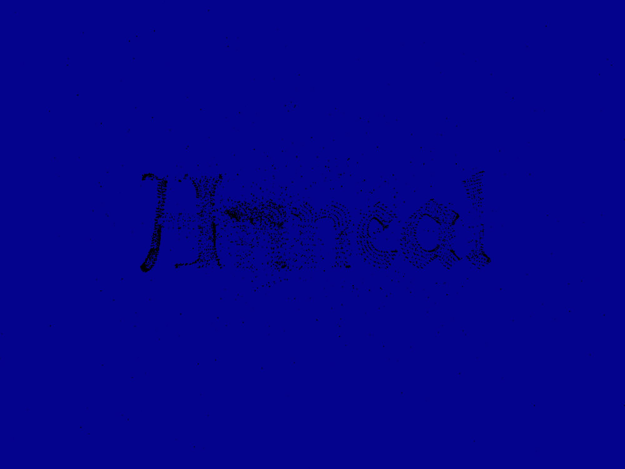 Image: An Attractive Word, stills from 3D modelled and rendered animation, 04 sec duration, looped.