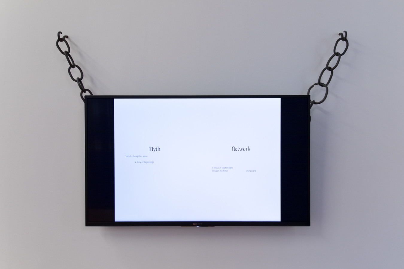 Image: Isabel Wadeson-Lee, <em>In the void between fire and fire</em> (detail), forged steel, rayon and video, 2021. Components on loan from the Macmillan Brown Library, University of Canterbury. Photo: Janneth Gil.