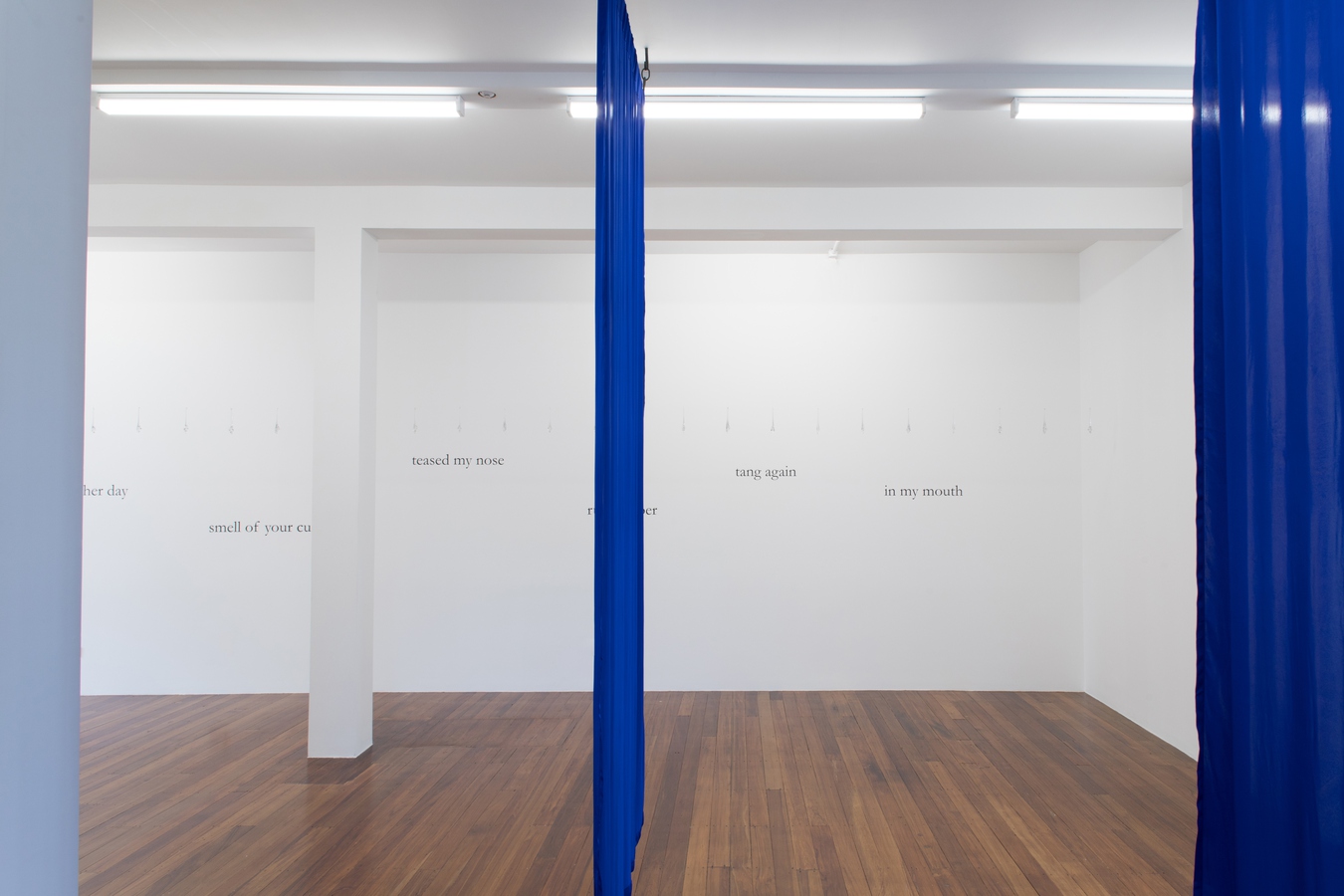 Image: World made of steel, made of stone, installation view, 2021. Photo: Janneth Gil.